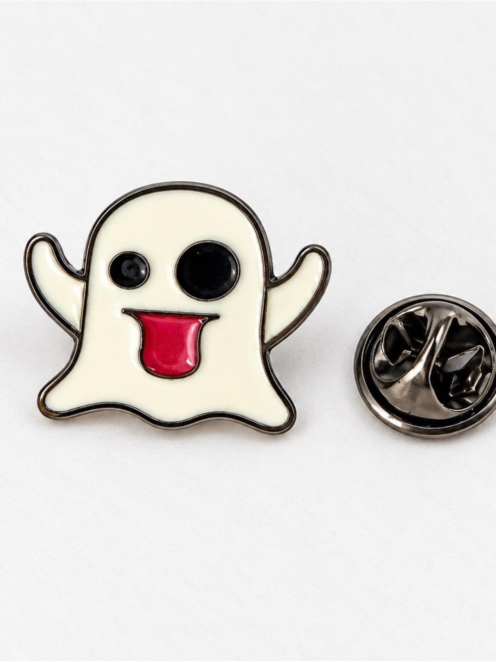 Halloween Ghost Enamel Pin – Cute Spooky Lapel Pin with Tag - Picture 2 of 2